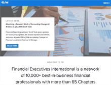 Tablet Screenshot of financialexecutives.org